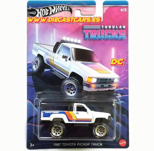 Hot Wheels 1987 TOYOTA PICKUP TRUCK *Serie Silver Series Tubular Trucks* Diecast