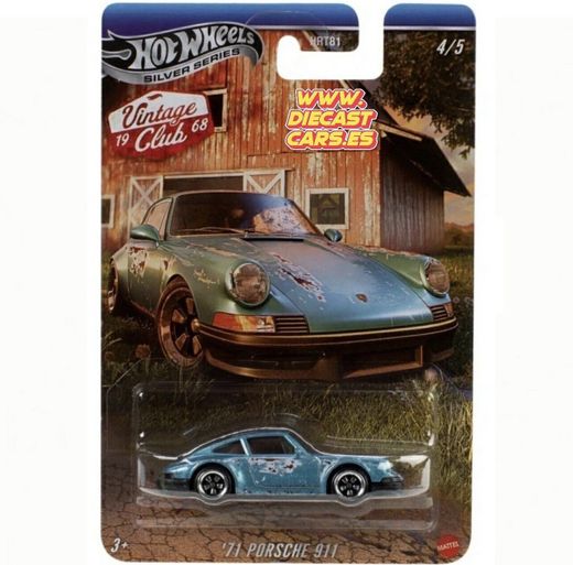 Hot Wheels ´71 PORSCHE 911 Silver Series Serie Vintage Club 1968 Diecast 2026