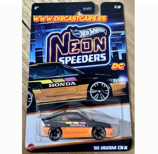 Hot Wheels ´85 HONDA CR-X * Serie Silver Series Neon Speeders * Diecast 1:64