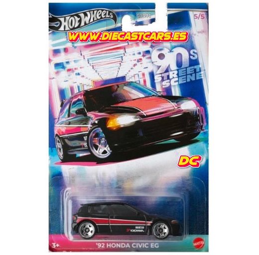 Hot Wheels ´92 HONDA CIVIC EG Series Serie 90s STREET SCENE JDM Diecast 1:64