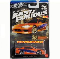 Hot Wheels NISSAN SILVIA (S15) *Silver Series Fast & and Furious Graphic Remix*