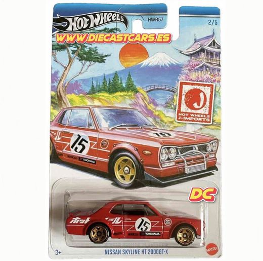 Hot Wheels NISSAN SKYLINE HT 2000GT-X *Serie Silver Series J-Imports Japan JDM*