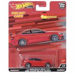 Hot Wheels Premium ‘12 MERCEDES-BENZ C63 AMG COUPE BLACK  *Deutschland Design*