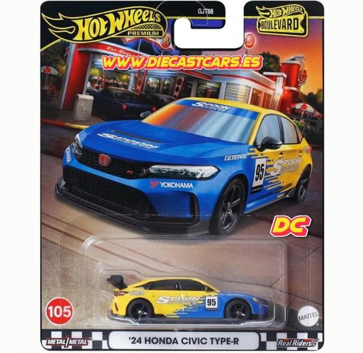 Hot Wheels Premium ´24 HONDA CIVIC TYPE-R *Serie Boulevard #105* Real Riders