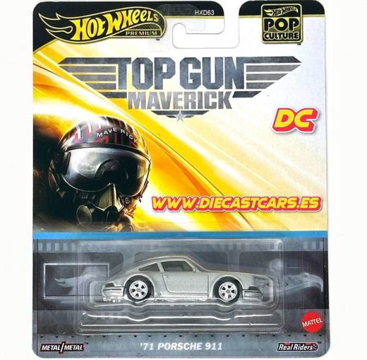Hot Wheels Premium ´71 PORSCHE 911 TOP GUN MAVERICK *Serie Pop Culture* Diecast