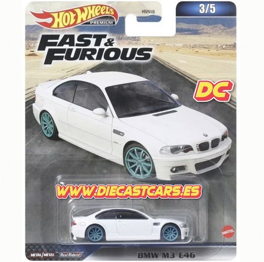 Hot Wheels Premium BMW M3 E46 *Serie Fast & Furious 2023 Mix 3* Real Riders