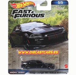 Hot Wheels Premium DODGE CHARGER SRT HELICAT WIDEBODY * Serie Fast & Furious *
