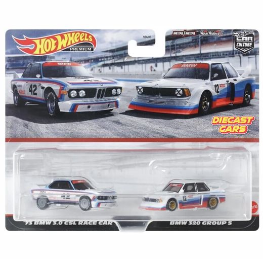 Hot Wheels Premium Duo-Pack ´73 BMW 3.0 RACE CAR / BMW 320 GROUP 5