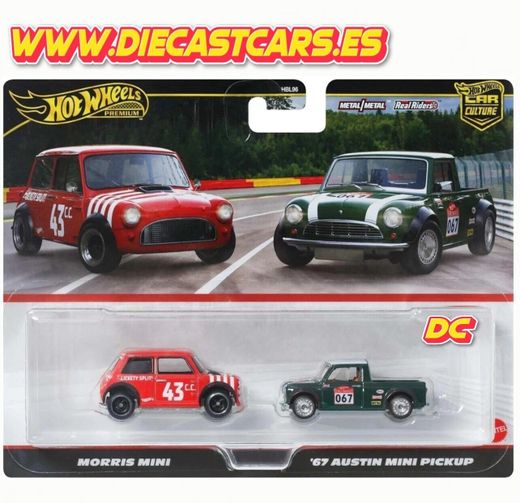 Hot Wheels Premium Duo-Pack Set NORRIS MINI / ´67 AUSTIN MINI PICKUP Car Culture