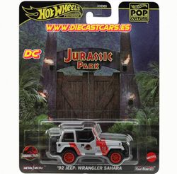 Hot Wheels Premium JURASSIC PARK ´92 JEEP WRANGLER Serie Pop Culture Real Riders