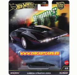 Hot Wheels Premium LANCIA STRATOS ZERO Chase 0/5 Negro * Serie Hammer Drops *