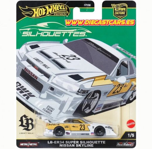 Hot Wheels Premium LB-ER 34 SUPER SILHOUETTE NISSAN SKYLINE Liberty Walk LBWK