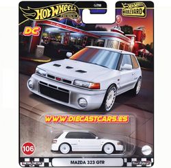 Hot Wheels Premium MAZDA 323 GTR *Serie Boulevard #106* Real Riders Diecast 1:64
