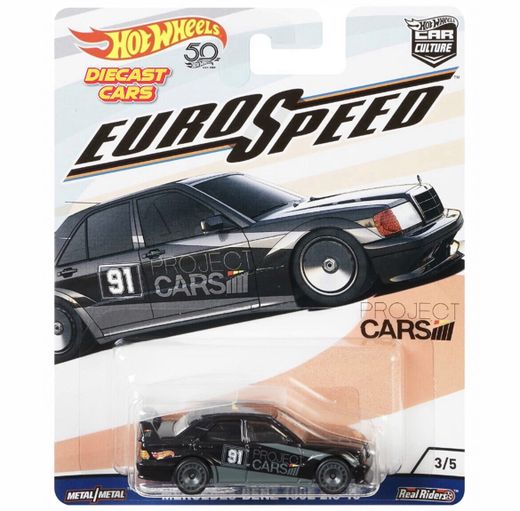 Hot Wheels Premium MERCEDES-BENZ 190E 2.5-16 Project Cars *Euro Speed*