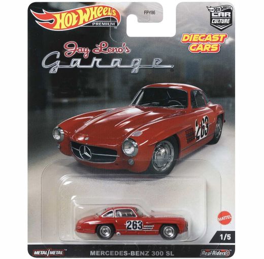 Hot Wheels Premium MERCEDES-BENZ 300 SL *Jay Leno´s Garage*