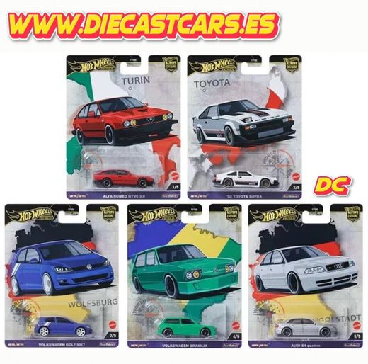 Hot Wheels Premium Series Serie WORLD TOUR 2024 Car Culture Real Riders 1:64