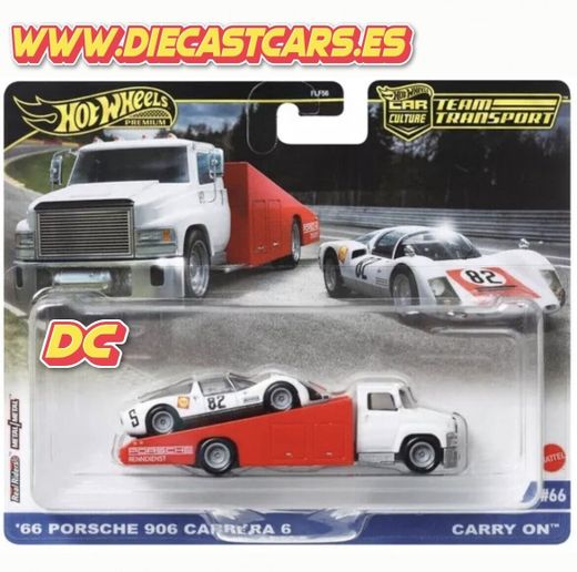 Hot Wheels Premium Team Transport ´66 PORSCHE 906 CARRERA 6 / CARRY ON #66 1:64