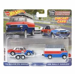 Hot Wheels Premium Team Transport ´70 ROVER P6 GROUP HW RALLY HAULER #55