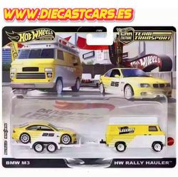 Hot Wheels Premium Team Transport Legends Tour BMW M3 / HW RALLY HAULER Diecast