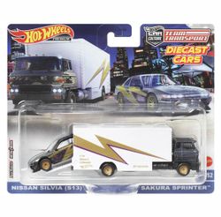 Hot Wheels Premium Team Transport NISSAN SILVIA (S13) SAKURA SPRINTER #52
