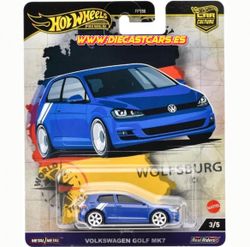 Hot Wheels Premium VOLKSWAGEN GOLF MK7 Serie World Tour Car Culture Real Riders