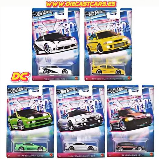 Hot Wheels Silver Series Set 90s STREET SCENE JDM Diecast 1:64