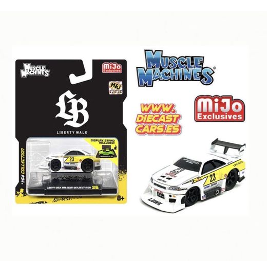 Maisto Muscle Machines Liberty Walk 1999 NISSAN SKYLINE GT-R R34 Mijo Exclusives