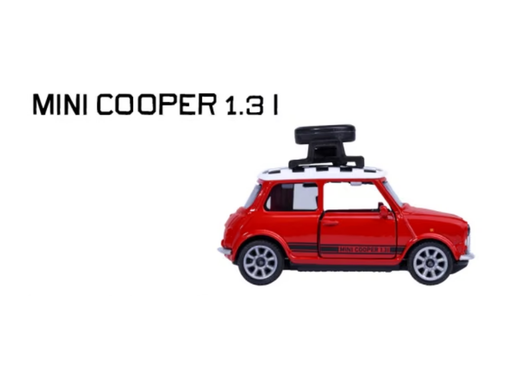 Majorette MINI COOPER 1.3 l Rojo *Serie Mini Icons* Moving Parts Metal Diecast 1:64