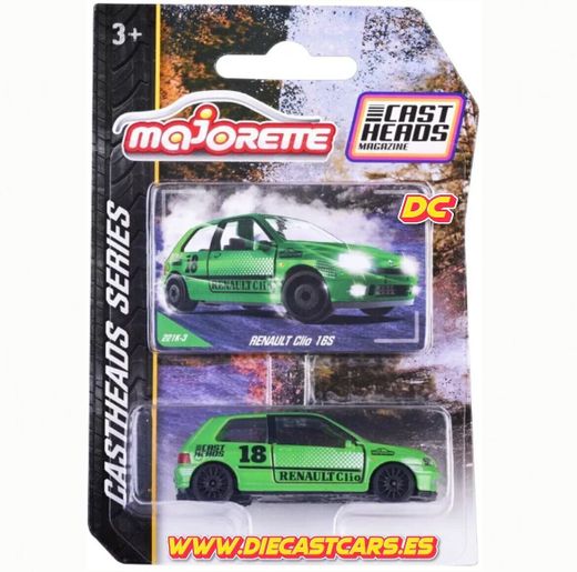 Majorette RENAULT CLIO 16S * Serie CastHeads Magazine Series * Diecast 1:64