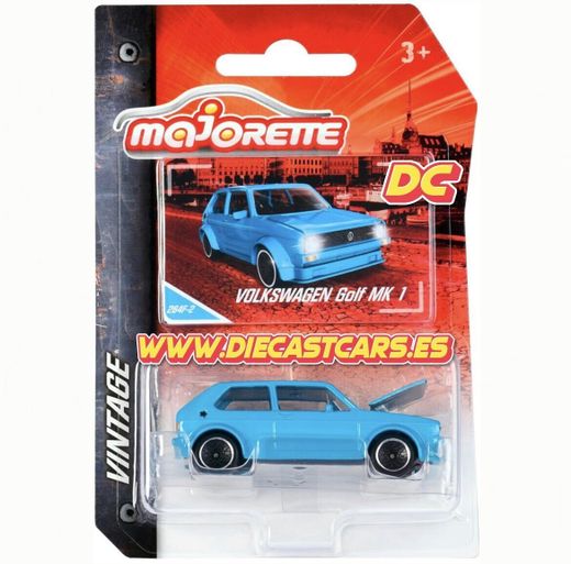 Majorette VOLKSWAGEN GOLF MK1 Azul * Serie Vintage * Diecast 1:64