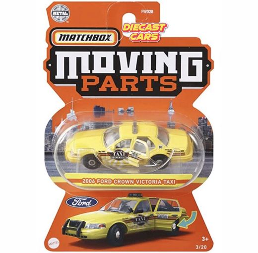 Matchbox 2006 FORD CROWN VICTORIA TAXI *Moving Parts*