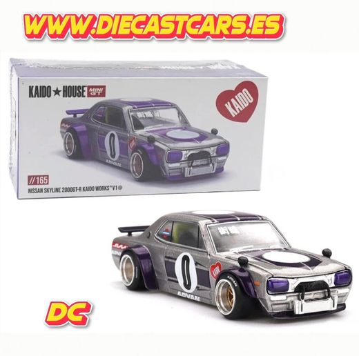 Mini GT Kaido House NISSAN SKYLINE 2000GT-R Kaido Works V1 Silver Purple //165