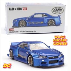 Mini GT Kaido House NISSAN SKYLINE GT-R (R34) Kaido Works Shinjuku V2 //158