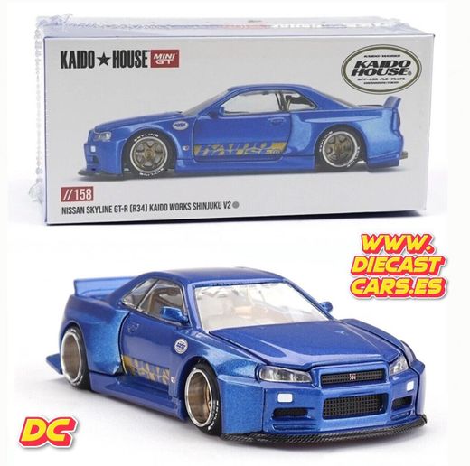 Mini GT Kaido House NISSAN SKYLINE GT-R (R34) Kaido Works Shinjuku V2 //158
