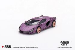 Mini GT LAMBORGHINI SIAN FKP37 Matte Viola SE30 #588