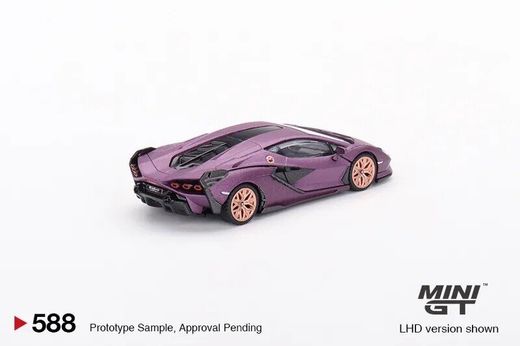 Mini GT LAMBORGHINI SIAN FKP37 Matte Viola SE30 #588
