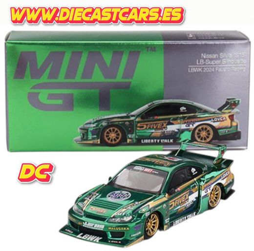 Mini GT NISSAN SILVIA S15 SUPER SILHOUETTE LBWK Liberty Walk 2024 Fausto Racing