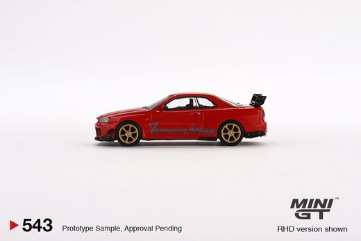 Mini GT NISSAN SKYLINE GT-R Tommykaira R-z Red #543