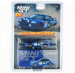 Mini GT SUBARU IMPREZA WRC98 #3 1998 Rally Monte-Carlo 3rd Place //975 (Blister)